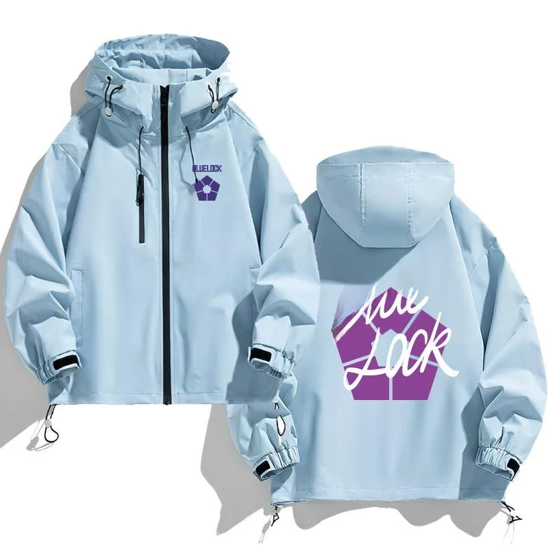 

Blue Prison Anime orm Jaet Coat Hooded Inner Set Autumn Winter Outerwear Trendy Youth Loose Fit Windproof Zipper Closure