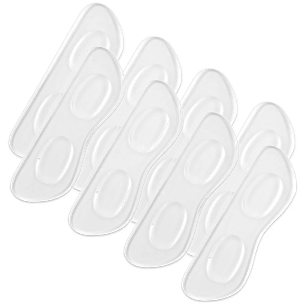 

4Pairs Silicone Heel Pads Soft Adhesive Heel Grips for Mens Protect Against Blister Abrasion Shoe Supply