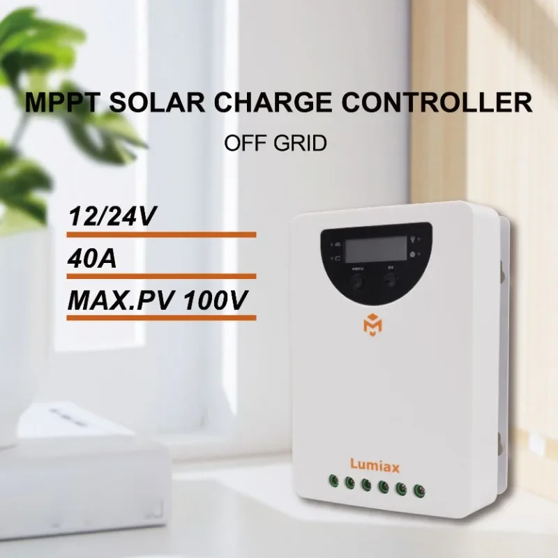 CE ROHS Controlador De Carga Mppt 12V 24V 20a 30a 40a Off Grid Solar System Bluetooth Lifepo4 Solar Charge Controller