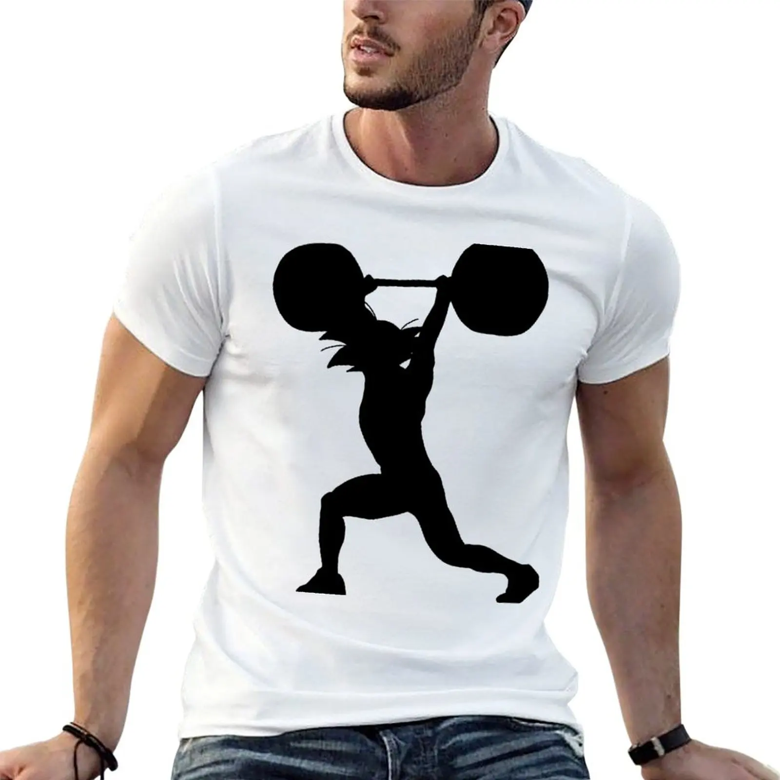 Muscle Bound Brute T-Shirt Basic Breathable Solid Color T-Shirt