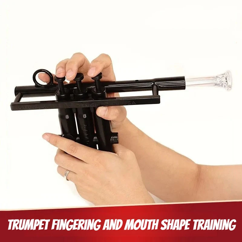 Trumpet Breath Trainer Mouth Shape Practice Device Adults Children Finger Trainer Portable Brass Instrument Training Accessories