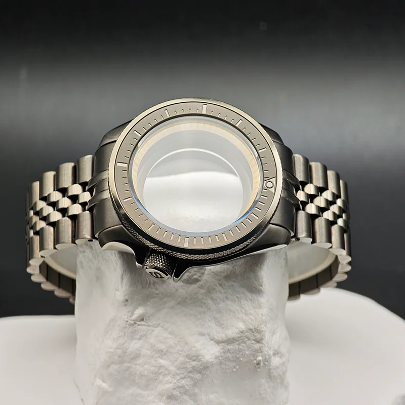 

Корпус для часов цвета оружейной стали 41 мм SKX007, совместимый с механизмами NH35, NH36, 4R, 7S, с сапфировым стеклом, из нержавеющей стали, запчасти для мужских часов NH35