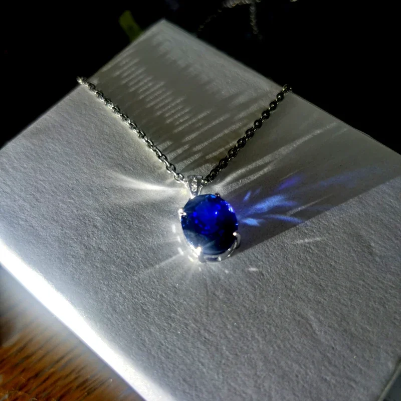 Laborgezüchteter Cobalt Spine Ovalschliff Blauer Dämonenfarbener DIY-Schmuck zum Selbermachen, Ring, Halskette, Ohrringe, Hauptmaterialien, Zertifikat – Detail 12