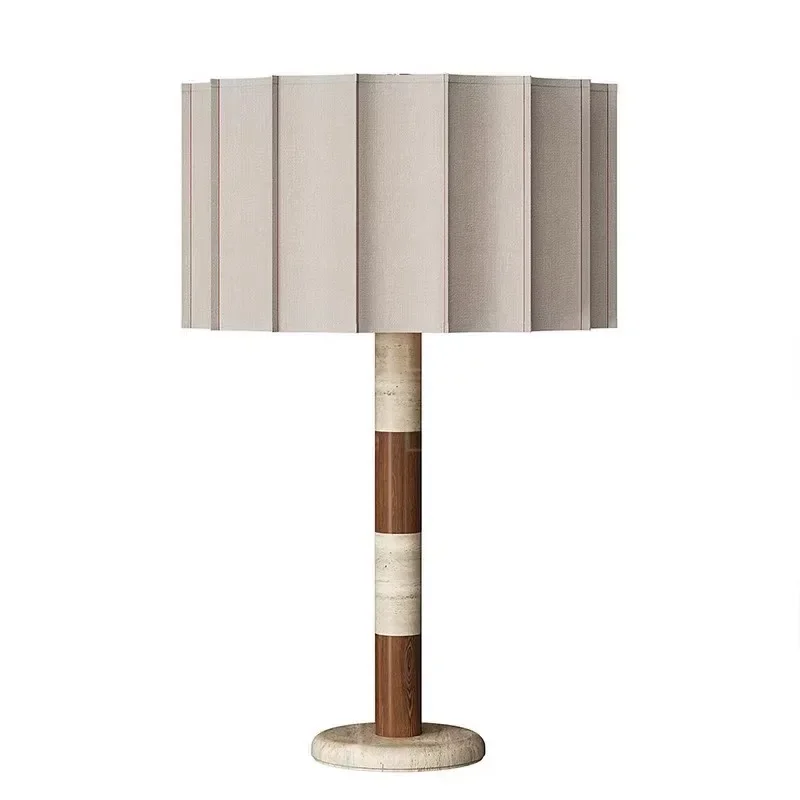 Living room handmade pleated fabric floor lamp, hotel room