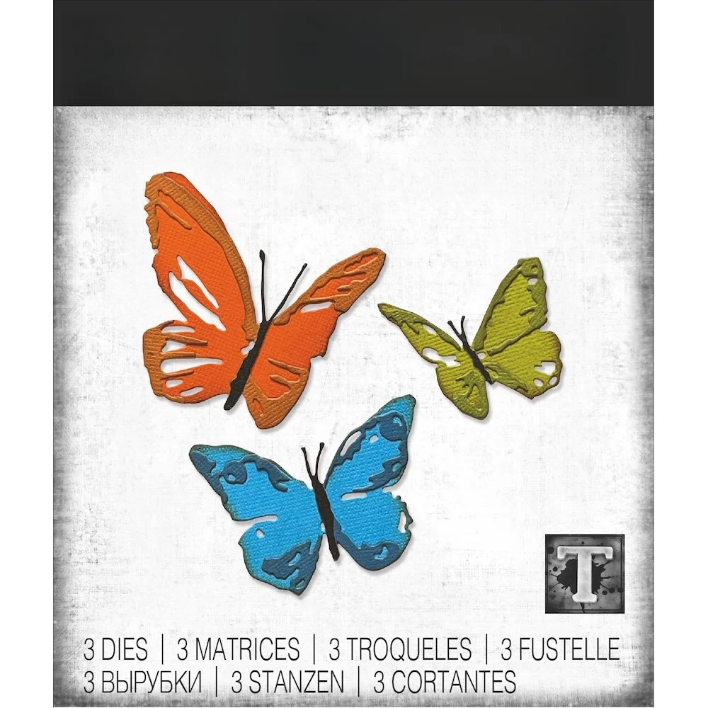 

Butterfly Metal Cutting Dies for DIY Making Card Scrapbook Paper Craft Decoration Embossing Template Suppies 2025 Spring New