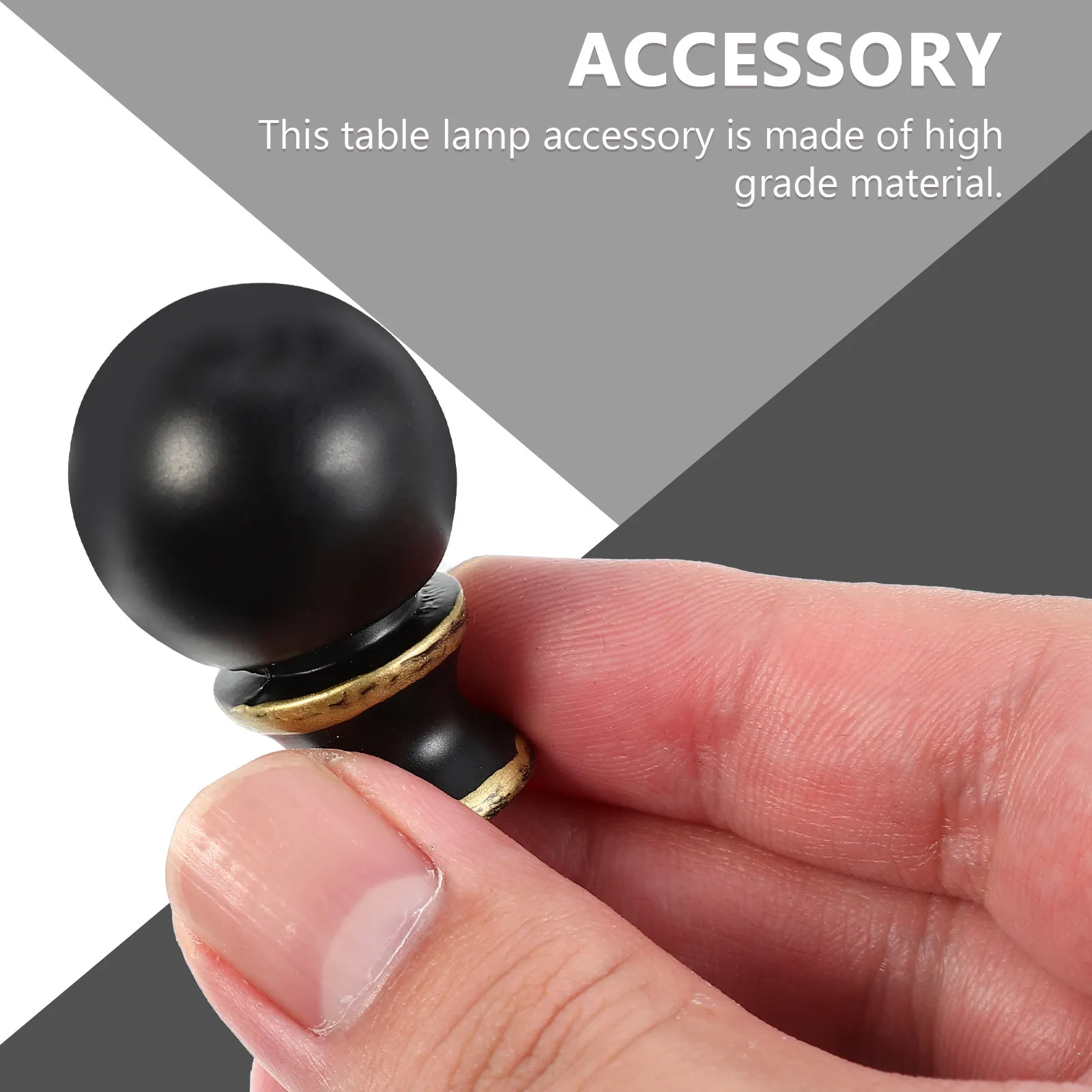 2Pcs Metal Lamp Finial Zinc Alloy Lamp Knob Retro Table Floor Light Decoration for Home Restaurant Bar Light Knob