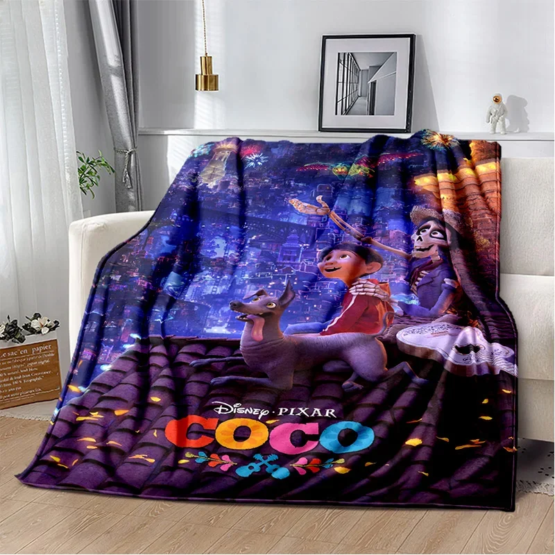 3D Cartoon Coco Day of The Dead Disney Soft Flannel Blankets,Throw Blanket Comfortable Blanket for Beds Sofa Home Bedroom Kids