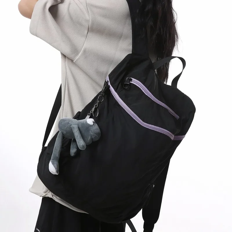 Backpack Fashion New College Student Simple Casual School Bag Large Capacity Junior High School Student Storage Bag