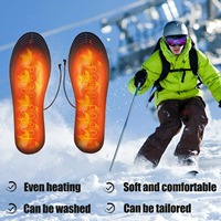 USB Heated Shoe Insoles Electric Foot Warming Pad Feet Warmer Sock Pad Mat Winter Outdoor Sports Heating Insole Winter Warm