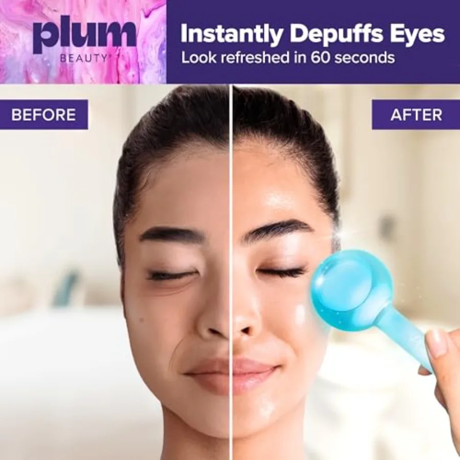 Kulki lodowe do twarzy, chłodzące narzędzia do masażu, odświeżający rytuał pielęgnacji skóry, poprawiają pielęgnację siebie, zmniejszają opuchliznę, zestaw 2 szt.