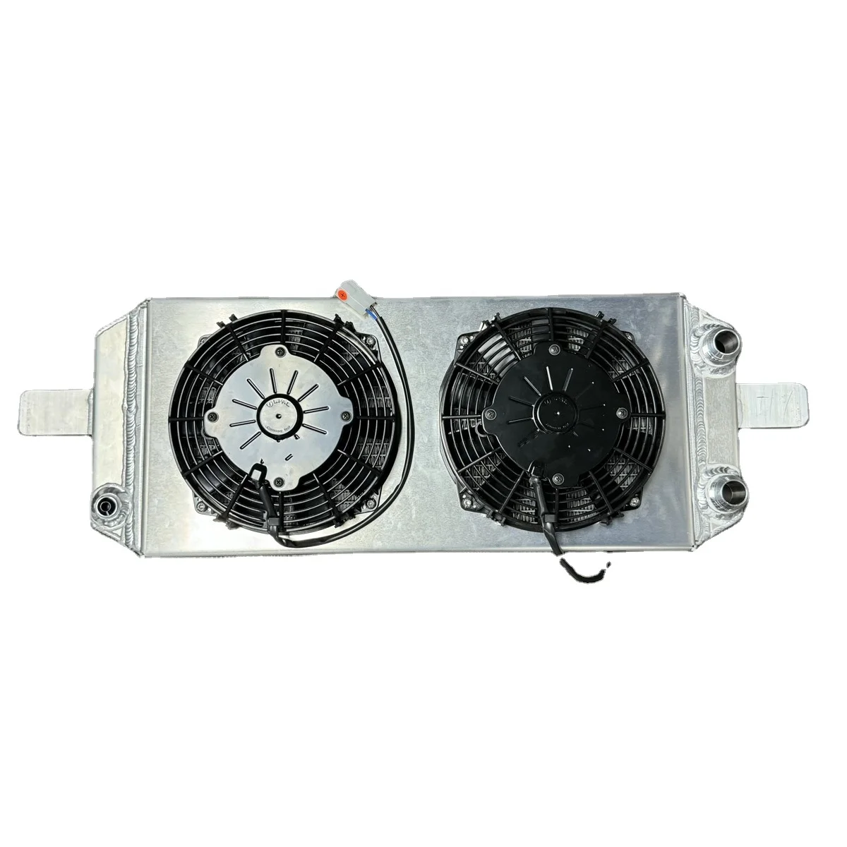 New Full-Size Tucked Aluminum Radiator 9.5 Inches AN16 with Fitting Set for Honda Acura B Series K Series D Series