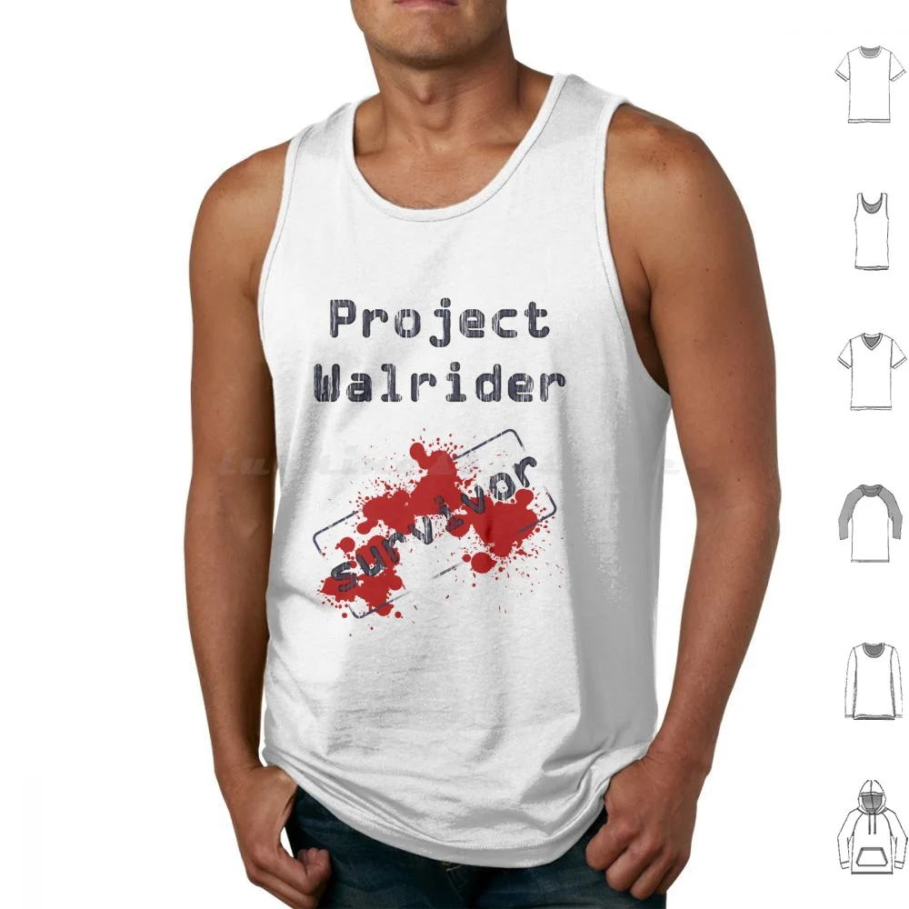 Project Walrider Survivor Tank Tops Vest Sleeveless Horror Outlast Video Game Gaming Blood Monster Dark Eddie Gluskin