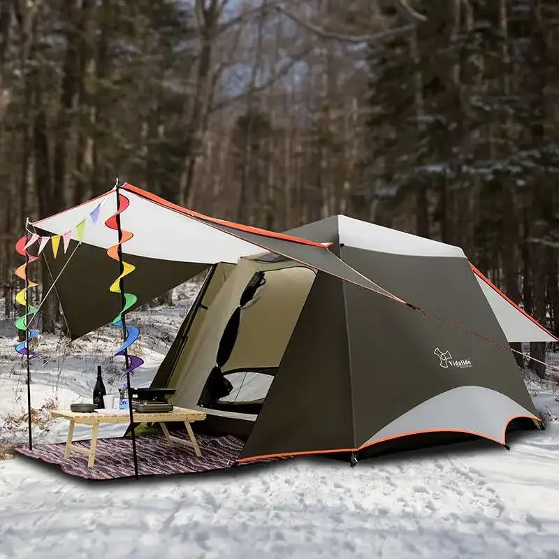 2020 Newest Design Automatic 3-4 Person Luxury Huge Family Waterproof Outdoor Camping Tent for sale