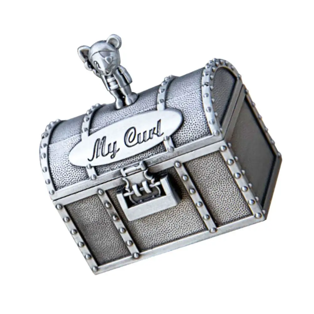 

2pcs Baby Keepsake Boxes Metal Baby Teeth Storage Box For First Tooth Portable Kids Gift Christmas Birthday