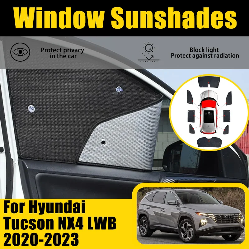 

Full Car Covers Sun Visors For Hyundai Tucson L NX4 LWB 2020 2021 2022 2023 Car Sun Parasol Window Protector Cover Accessories