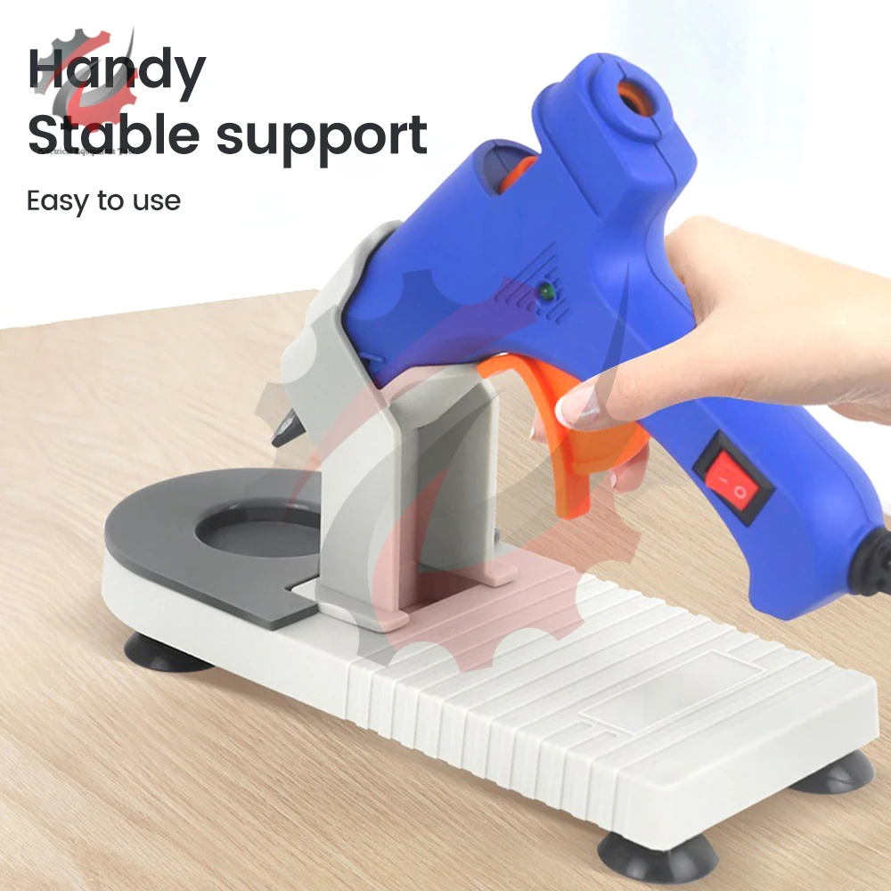 Glue Gun Base Hot Melt Glue Gun Holder Bracket Glue Gun Home Repair Tools Heating Hot Glue Machine Base Tool Storage Accessories