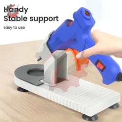 Glue Gun Base Hot Melt Glue Gun Holder Bracket Glue Gun Home Repair Tools Heating Hot Glue Machine Base Tool Storage Accessories