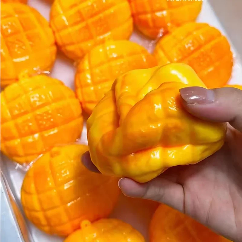 Crunchy Squishy Pineapple Bun Fidget Toy Homemade Pineapple Bun Squeeze Sensory Stress Ball Adult Anti-Stress Toy Festival Gift