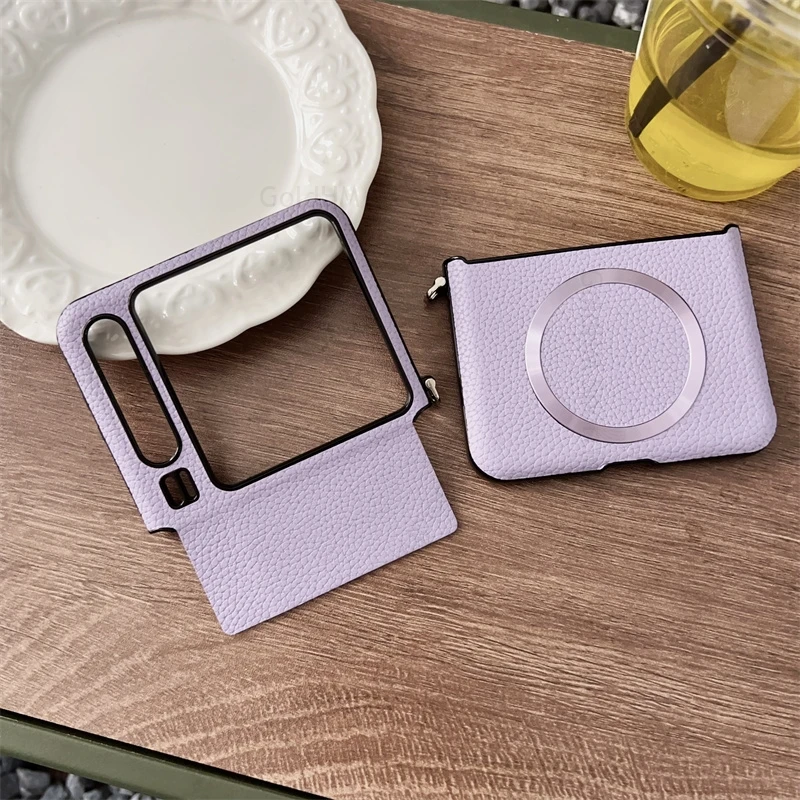 Coque For Huawei Pura X 5G Leather Phone For Magsafe Magnetic Case For HUAWEI Pura X VDE-AL00 PuraX 5G Flip Case Magsafing Cover