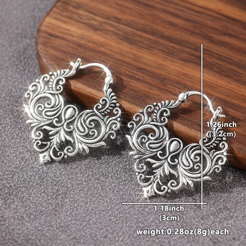 خمر البوهيمي متناظرة القرط مجوهرات القرط للنساء الكمال مجوهرات عيد الميلاد هدايا الذكرى السنوية لأحبائك #6