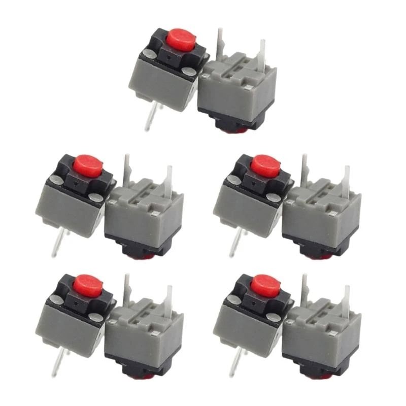 E8BA Hot Plug 6x6x7.3mm MicroSwitch Button para consumo eletrônico médico