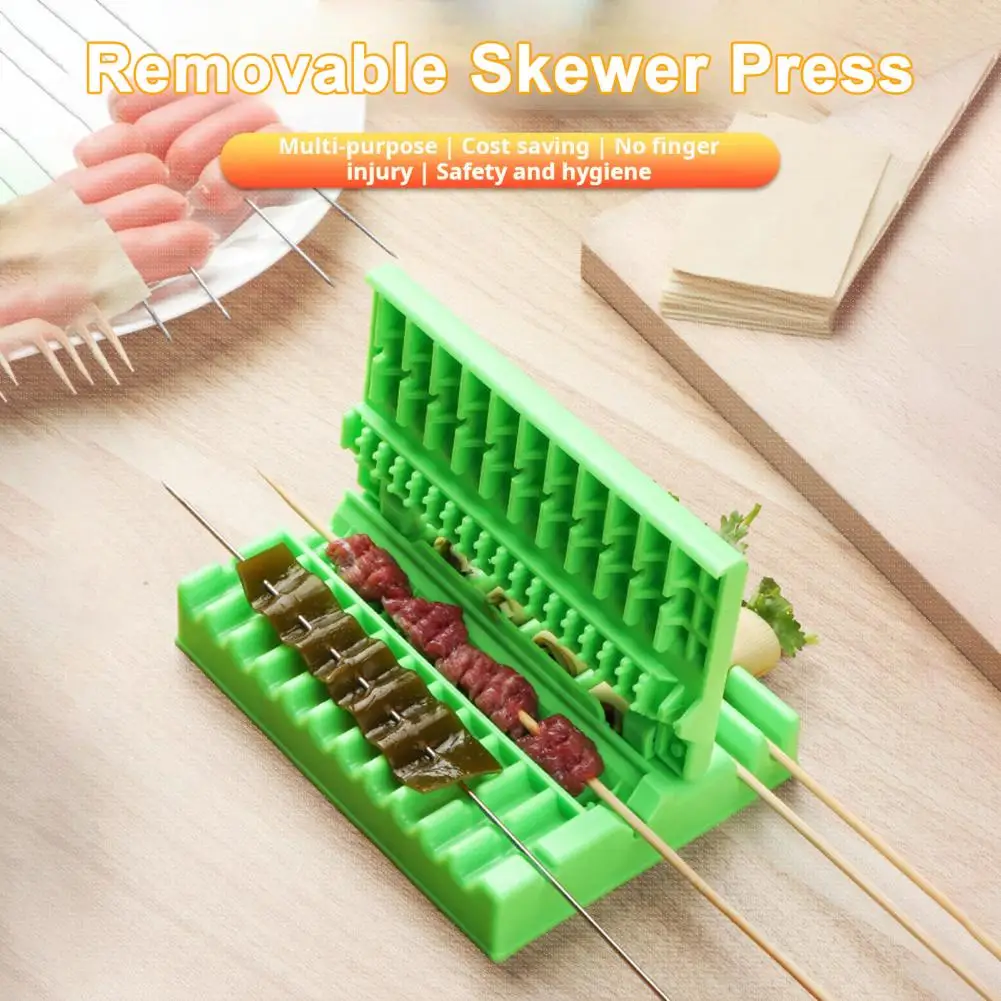 3-in-1 non-stick skewer tool for meat and vegetables, easy to use,  for skewers