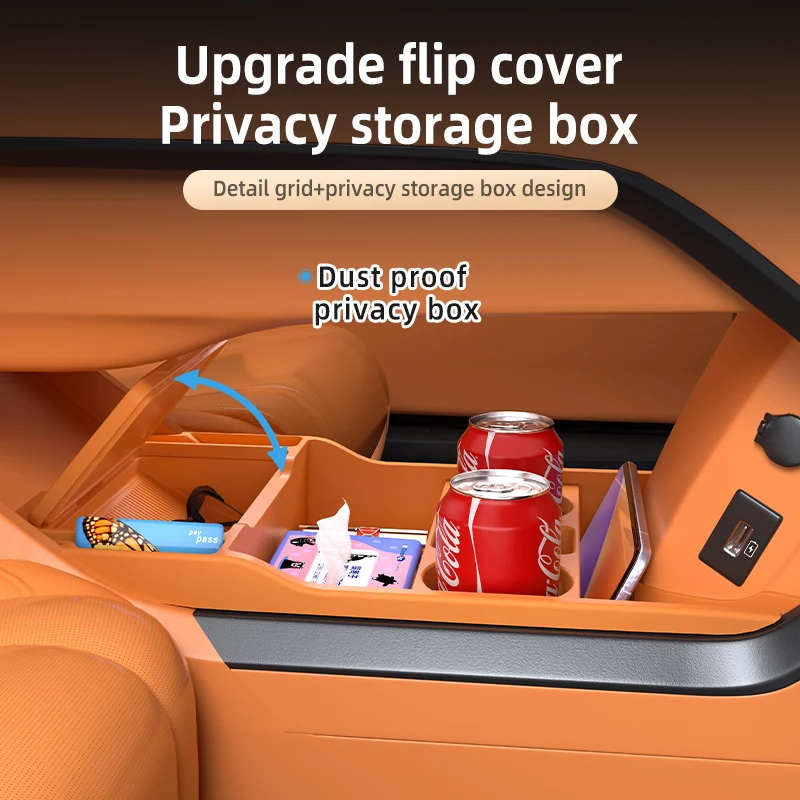 Armrest Lower Storage Box Organizer Fit WEY Gaoshan 8 9 2025 Anti-slip Tray Car Interior Tidying Practical Auto Accessories