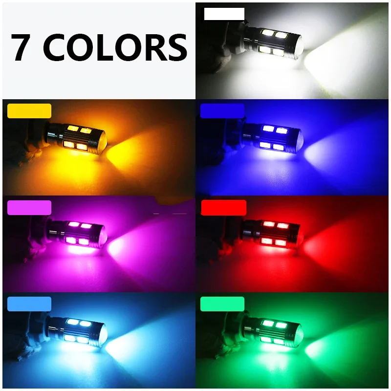 

Car Led Width Indicator Lamp 3.5W 12V T10 5730 5630 10SMD Trunk Wedge Side Clearance License Plate Light