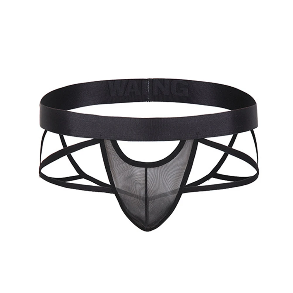 Jockstrap amissié pour homme, caleçon sexy à bout ouvert, sous-vêtement