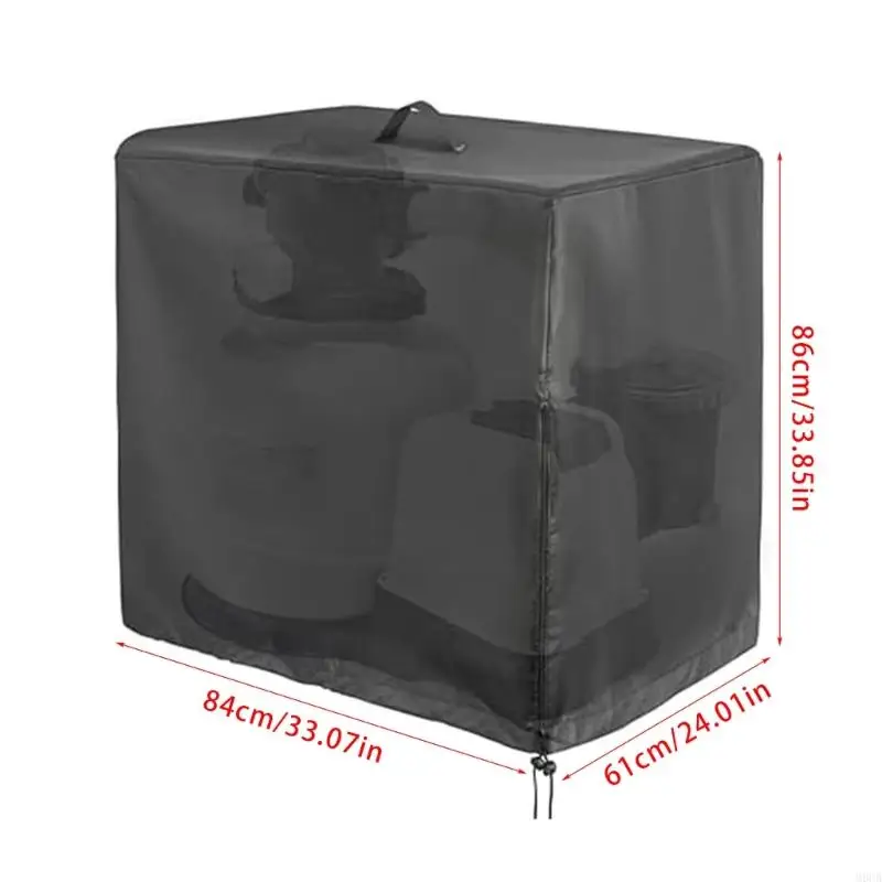 M6CB Pool Sand Filter Piscina à prova d'água Tampa do filtro areia Tampa à prova poeira adequada para filtros