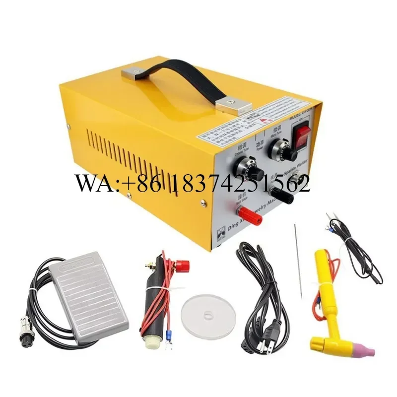 Wmwmnu Adjustable Jewelry Welder 30A Portable Spot Welding for Precious Metal Repair Bench Work with Ventilated