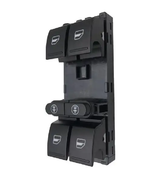 for VW Sharan Touran Touareg Seat Alhambra Car Regulator Window Control Main Switch Front left 10 PIN 7P6959857 Repair Kits 