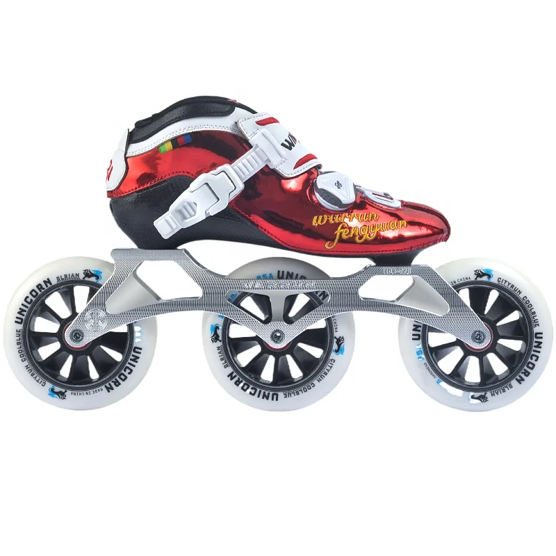 Professional Full Carbon Roller Speed Skates for Adult Competition Flashing Roller