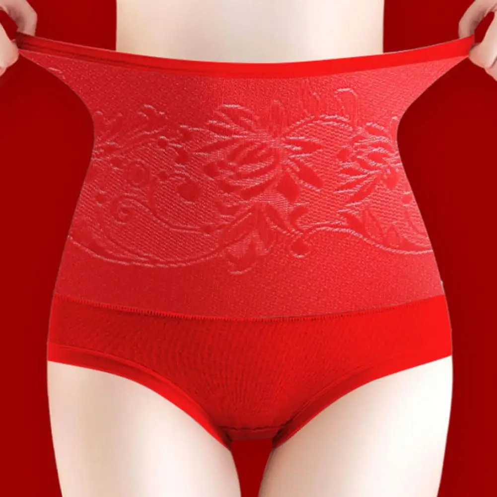 Thick Plush Women Underpants Winter Warm Underwear Uterus High Waist Tummy Control Elastic Soft Lady Panties Briefs