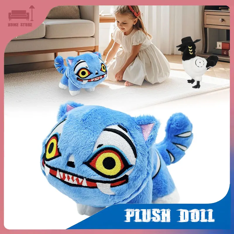 

Плюшевая кукла Kpop Охотники на демонов Тигр Плюшевые игрушки Милая мультяшная птица Плюшевые каваи Аниме Мягкие куклы Трехглазые птицы Игрушка в подарок