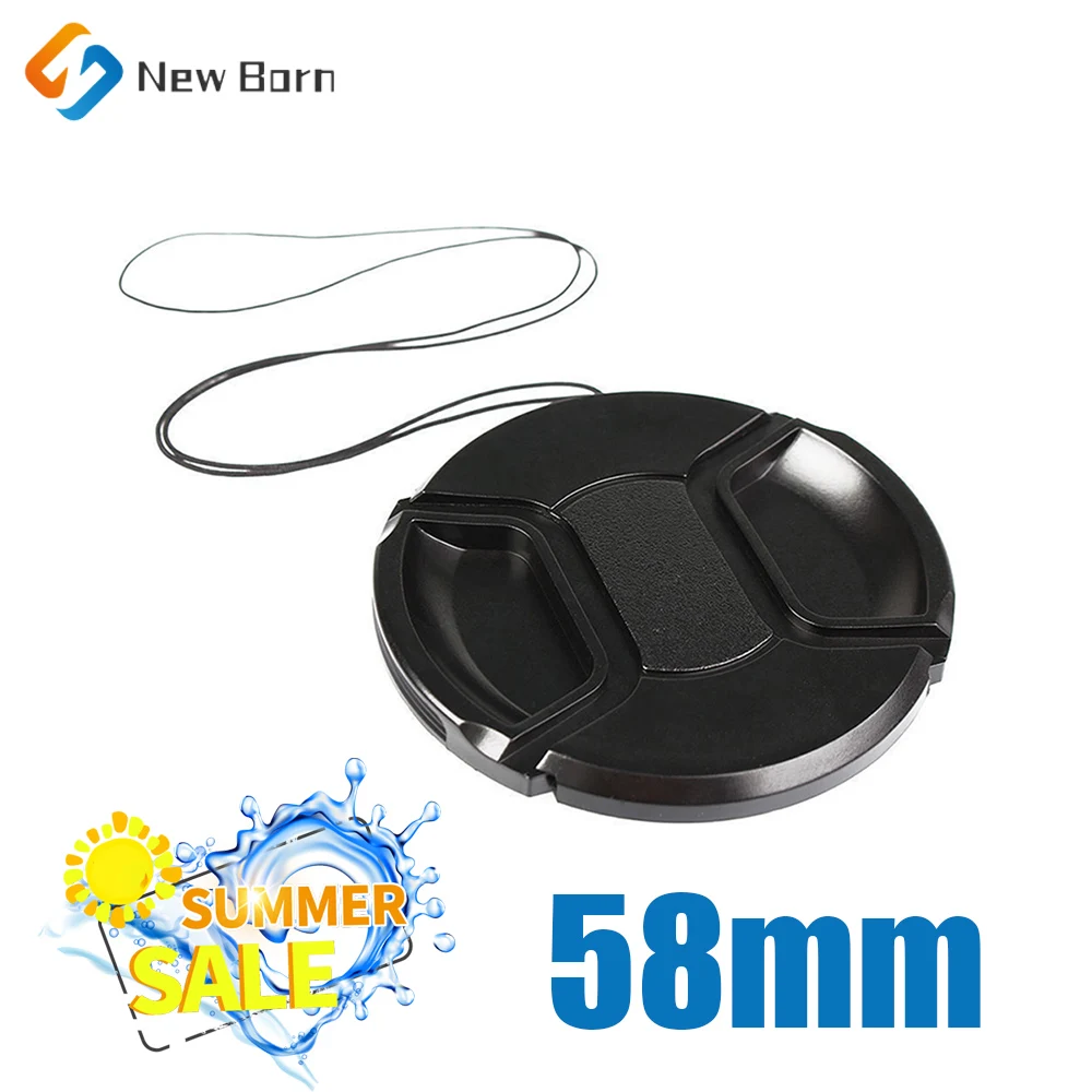 58mm Protect Front Cover Hood Camera Lens Cap For Nikon Sony Canon EOS 1300D 1200D 800D 760D 750D 700D 650D 600D 100D 80D 70D