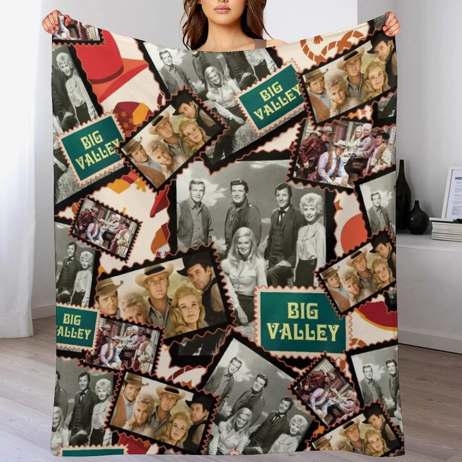 Big Valley, Barkley Ranch in the Wild West, 1960's Series Throw Blanket