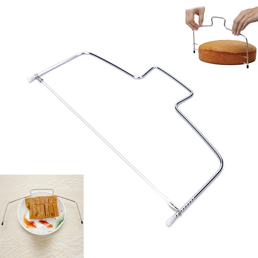 1PCS Adjustable Wire Cake Slicer Leveler Pizza Dough Cutter Trimmer Tools Stainless steel