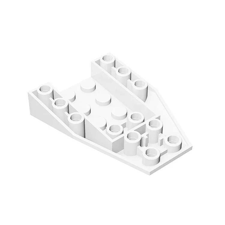 10Pcs MOC Parts 4856a Wedge Sloped Inverted 6 x 4 with 2 Stud Connections Compatible Bricks DIY Building Block Particle Kid Toy