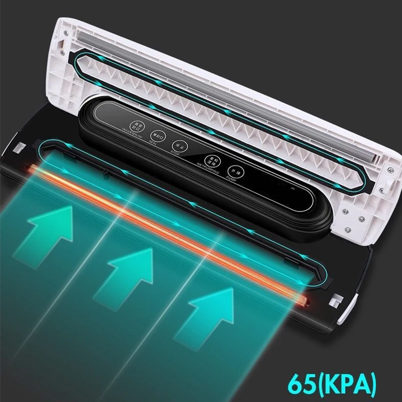 Mesin Pengemas Vakum Otomatis Dapur Prosesor Makanan Rumah Tangga Komersial Listrik Mesin Pengawetan Vakum Penyimpanan Makanan