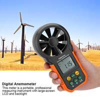 Wind Speed Meter Digital Anemometer PEAKMETER PM6252A Digital Wind Speed Meter Air Volume Measuring Anemometer Anemometer