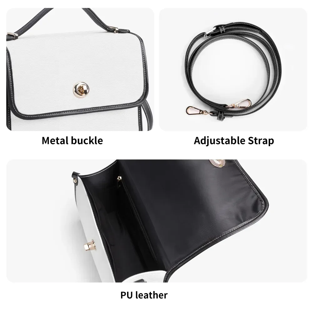 Personal Customize New Version PU Leather Satchel Bag Adjustable Shoulder Strap Convenient Top Handles Gift for Girl Moms Ladies