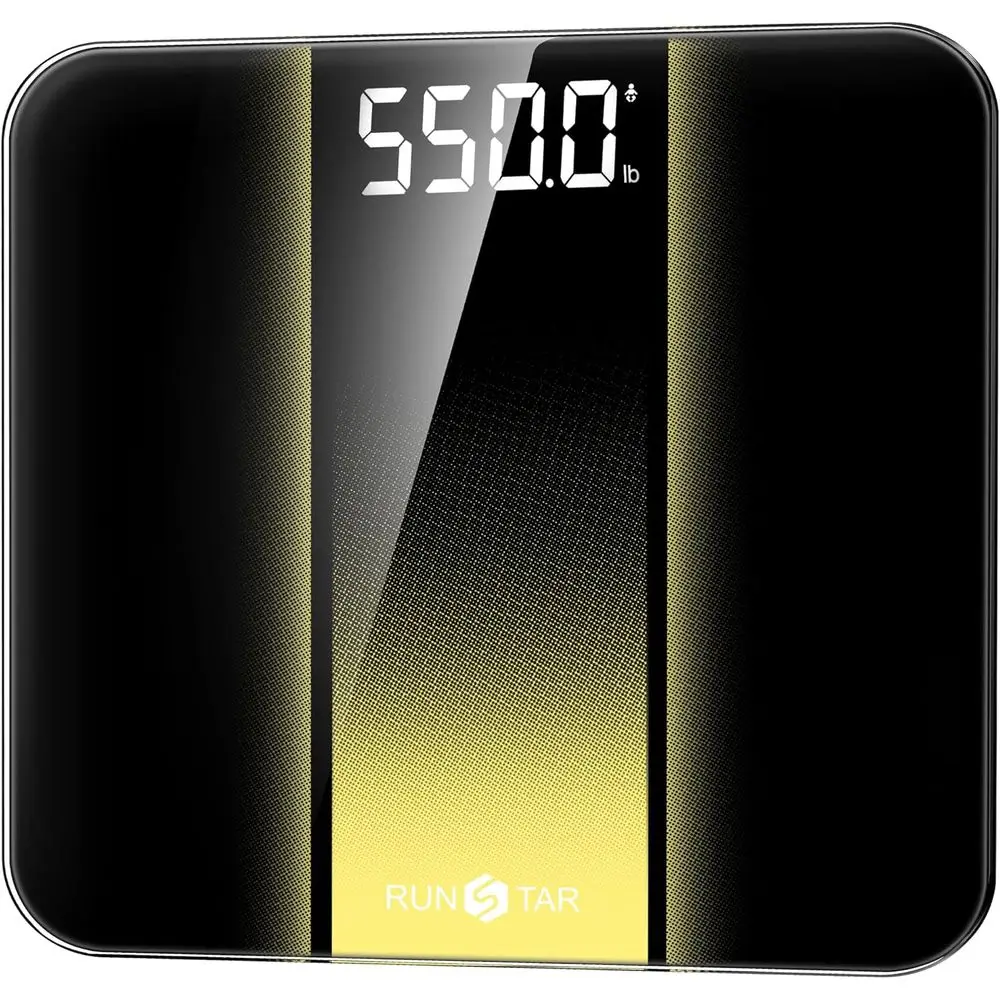 

14-Inch Extra Wide Digital Scale with 550lbs Capacity, Large LED Display, Tempered Glass for Home Use
