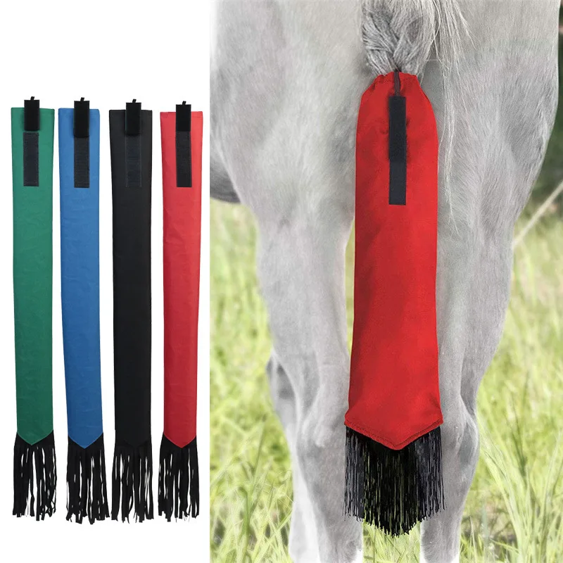 Outdoor equestrian equipment ponytail storage bag, anti mosquito bite and anti dirt bag, horse tail protective cover