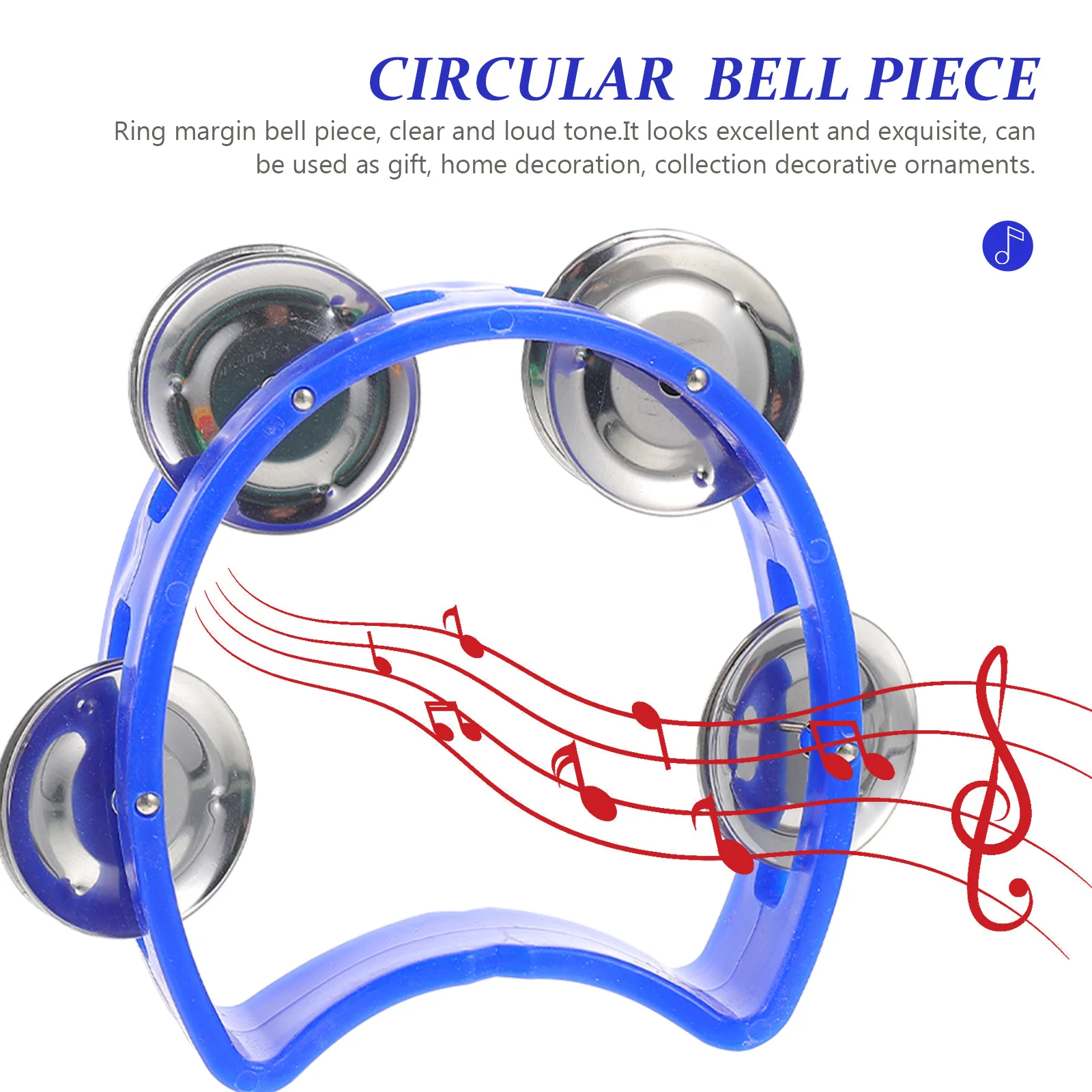 4Pcs Flower Jingle Bell Reliable Handheld Percussion Instrument Kindergarten Performance Music Play Instrument Gift Choice