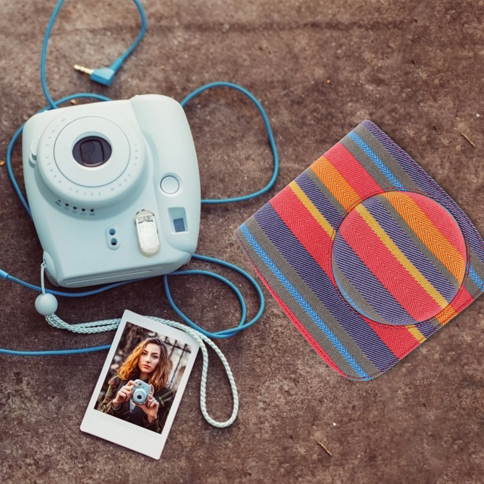 

Bag Instant Camera Case Adjustable Universal for Mini 9 Textile Canvas