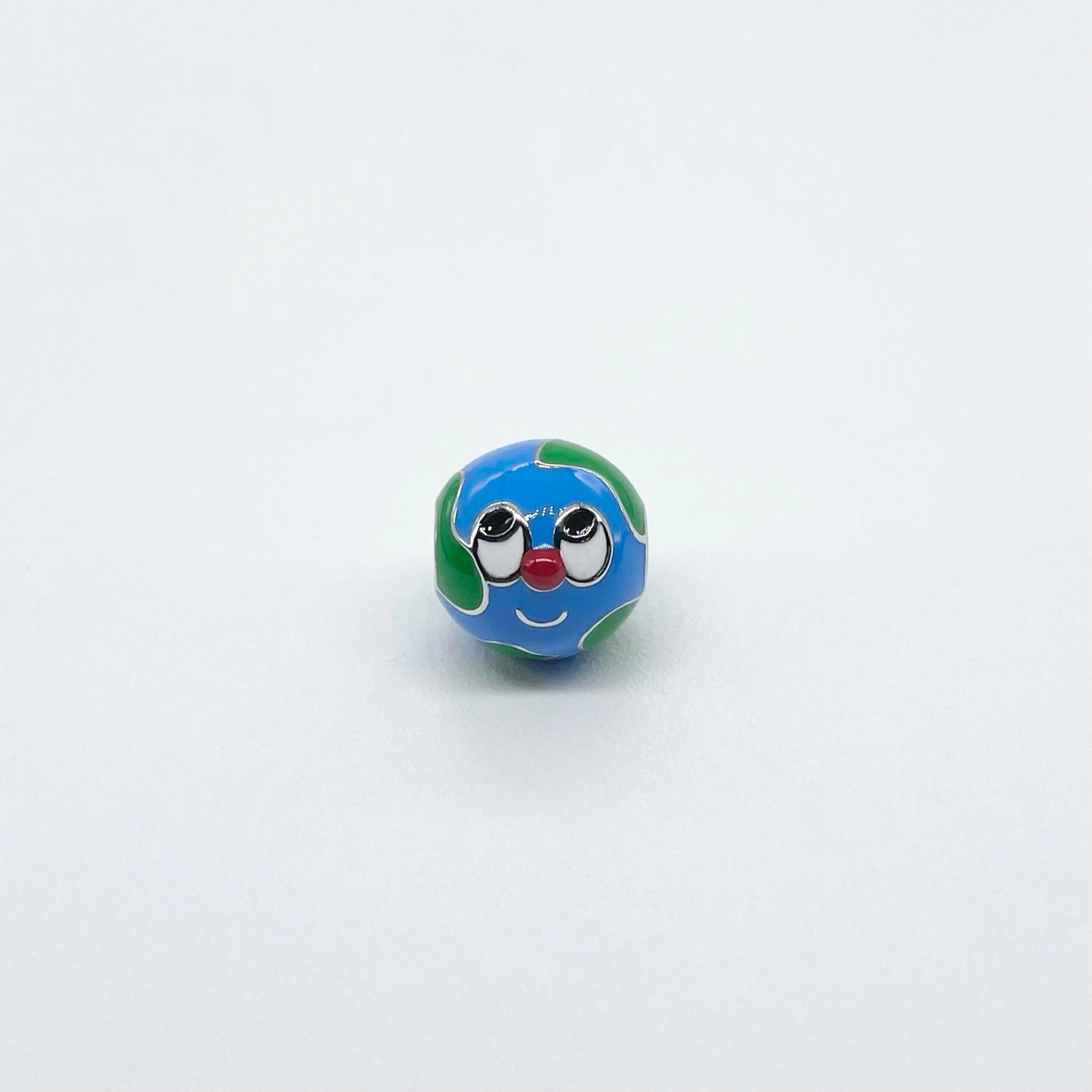 

925 Sterling Silver Blue Earth Enamel Charm Bead For Pandora Bracelets Bangle European Jewelry Women Girls Collection Gift
