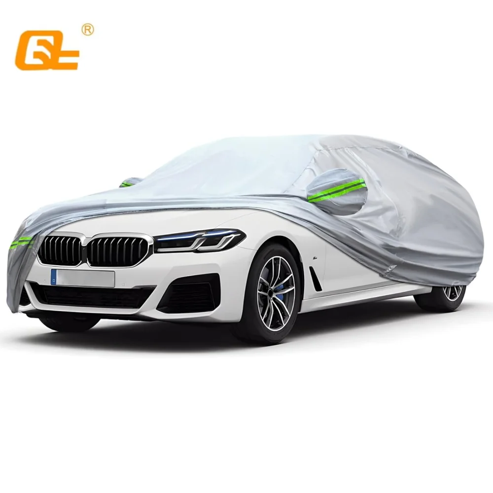 

Универсальные водонепроницаемые автомобильные чехлы, защита от пыли, дождя и снега, защита от солнца и ультрафиолета, подходят для внедорожника, седана, хэтчбека с молнией для хранения