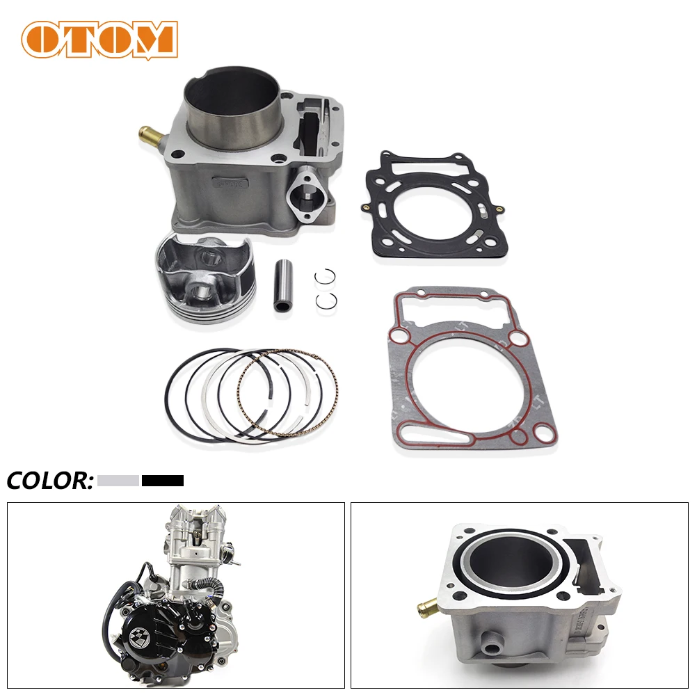 OTOM Motorcycle Cylinder Kit Air Cylinder Block Piston Ring Pin Needle Bearing Gasket For ZONGSHEN CBS300 ZS174MN-3 Engine Parts