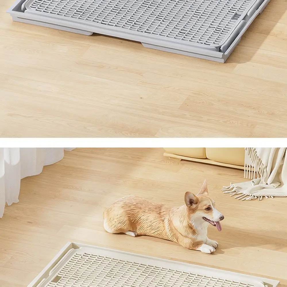 Dog Potty Training Tray Modular Pee Pad For Small Medium Pets Indoor Plastic Toilet Sanitation Basin Easy Clean